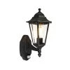 QAZQA Außenwandlaterne schwarz mit Bewegungssensor IP44 - New Orleans up -Outdoor Lights Store 1211 91574 0