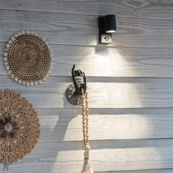 QAZQA Außenwandleuchte anthrazit IP44 mit Bewegungsmelder - Solo