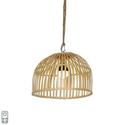 Paul Neuhaus Außenhängelampe Bambus IP44 inkl. LED Dimmer RGB - Maurice