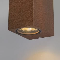 QAZQA 2er Set Industrie Wandleuchten rostbraun IP44 - Baleno II -Outdoor Lights Store 2710 96090 6