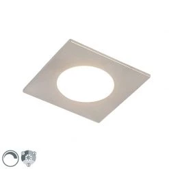 QAZQA Moderner Einbaustahl inkl. LED 3-stufig dimmbar IP65 - Einfach