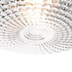 QAZQA Klassische Deckenleuchte schwarz mit Rauchglas 30 cm IP44 - Nohmi -Outdoor Lights Store 2858 104977 2