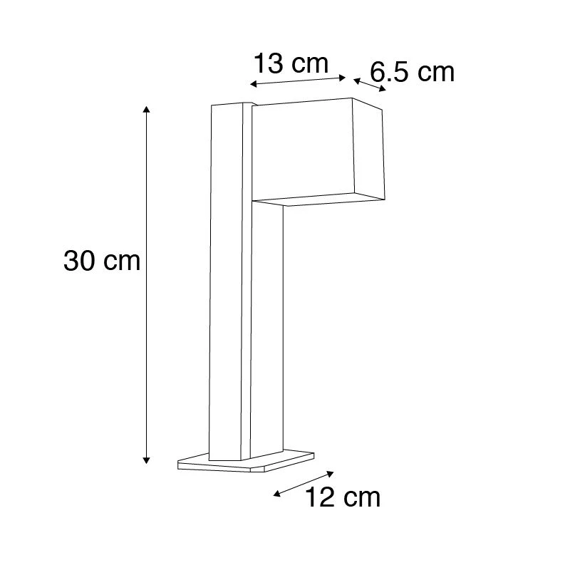 QAZQA Smart staande buitenlamp antraciet 30 cm IP44 incl. Wifi GU10 - Baleno 6 QAZQA Smart staande buitenlamp antraciet 30 cm IP44 incl. Wifi GU10 - Baleno - Image 4