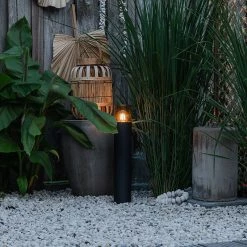 QAZQA Moderne Stehleuchte 50 cm schwarz - Odense