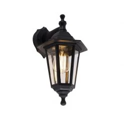 QAZQA Romantische Außenwandleuchte schwarz IP44 - New Haven -Outdoor Lights Store 4479 92621 1