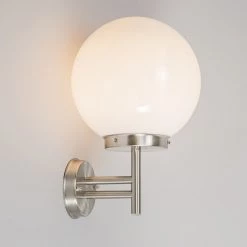 QAZQA Moderne Außenwandleuchte Stahl Edelstahl IP44 - Sfera 13 QAZQA Moderne Außenwandleuchte Stahl Edelstahl IP44 - Sfera -Outdoor Lights Store 4701 89458 2