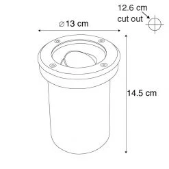 QAZQA Set mit 5 Außenbodenspots Edelstahl IP65 - Delux -Outdoor Lights Store 5109 95600 4
