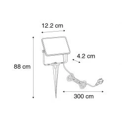 Paul Neuhaus Straler zwart 12 cm incl. LED met grondpin IP65 - Klaas -Outdoor Lights Store 5267 105315 4