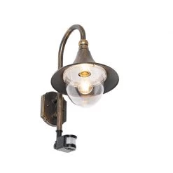 QAZQA Außenwandleuchte Antik Gold IP44 inkl. Bewegungsmelder - Daphne -Outdoor Lights Store 5282 105164 12