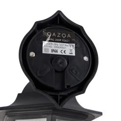 QAZQA Romantische Außenwandleuchte schwarz IP44 - New Haven -Outdoor Lights Store 7357 92621 12