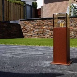 QAZQA Smarte Außenleuchte rostbraun 30 cm inkl. Wifi A60 - Dänemark -Outdoor Lights Store 7518 104608 15