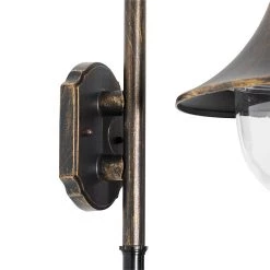 QAZQA Außenwandleuchte Antik Gold IP44 inkl. Bewegungsmelder - Daphne -Outdoor Lights Store 8371 105164 8