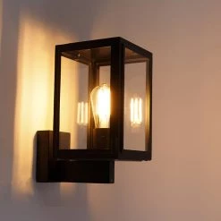 QAZQA Land Wandleuchte schwarz IP44 - Sutton Up 28 QAZQA Land Wandleuchte schwarz IP44 - Sutton Up -Outdoor Lights Store 8955 103474 12