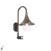 QAZQA Außenwandleuchte Antik Gold IP44 inkl. Bewegungsmelder - Daphne -Outdoor Lights Store 9723 105164 0